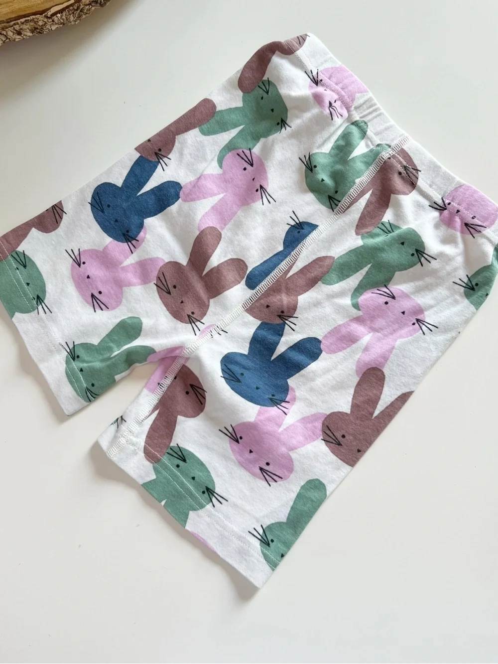 Hanna Andersson Organic Bunny Rabbit Short Sleeve Short Pajama Set | Size 10